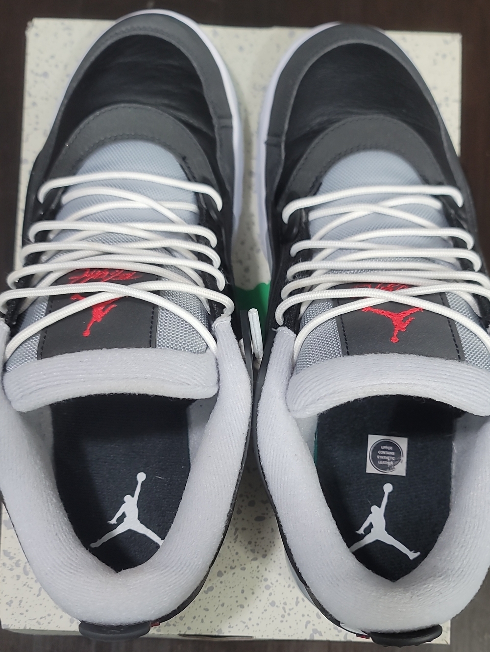 Nike Air Jordan 4 RM Premium "Black Mettalic" Like New Mens 9 Fast Shipping - Picture 7 of 11